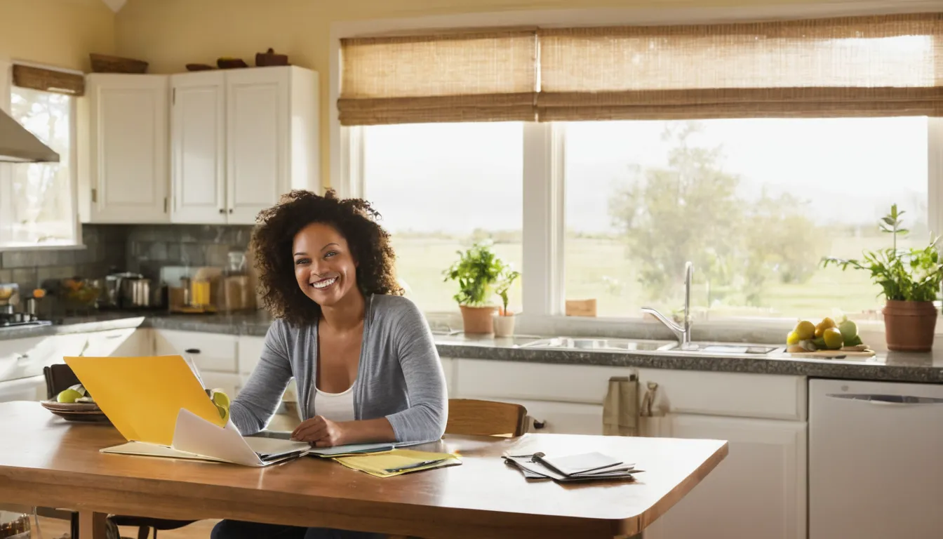 Homeowner organizing photos and notes for a kitchen remodel estimate in the Baltimore area
